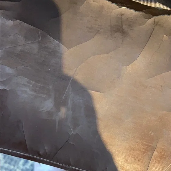 Carrie Forbes Brown Embossed Leather Tote Bag